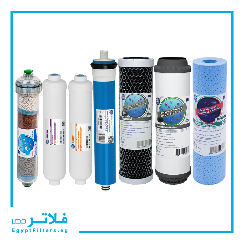 باكدج 7 شمعات كامل اكوا فلتر أوروبي