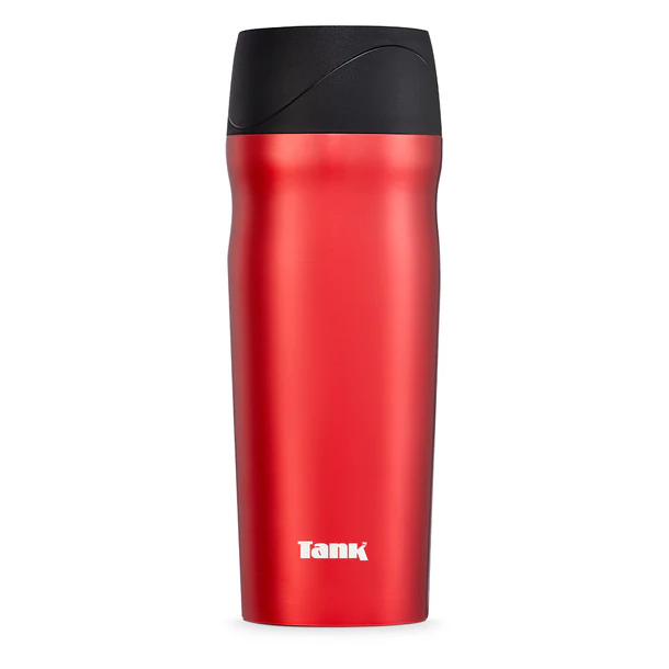 تانك مي مج حراري أستانلس ستيل ٤٥٠ مل - بزر أمان ٣٦٠° - أحمر