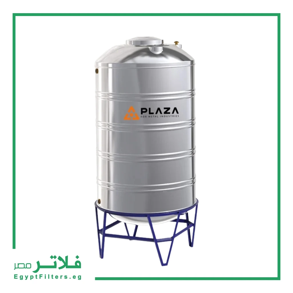 خزان مياه ستانلس 500 لتر من Plaza – مقاوم للصدأ والاستخدام الخارجي