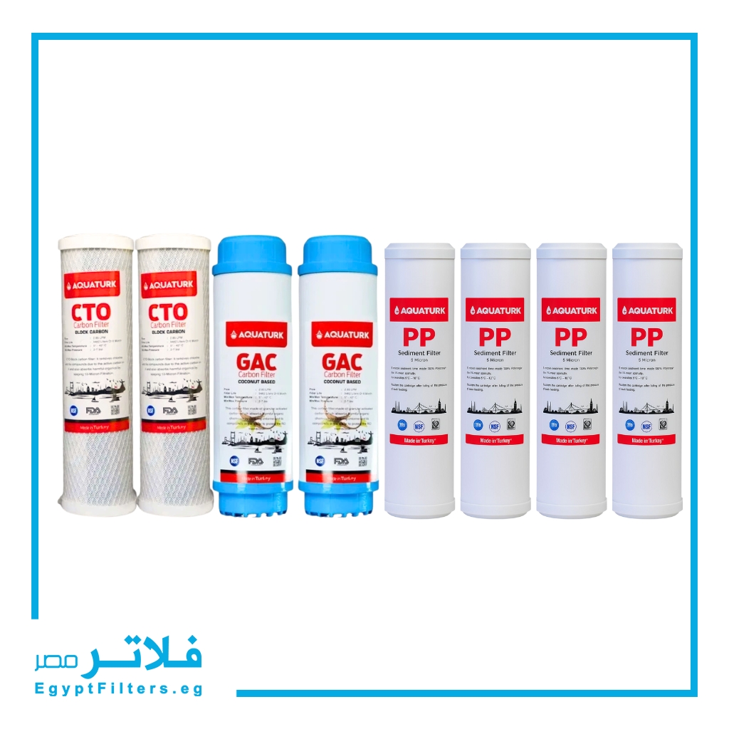 عرض سنوي شمعات فلتر مياه تركي كلاسيك عدد 4 شمعة أولي و2 شمعة تانية و2 شمعة ثالثة من اكوا ترك
