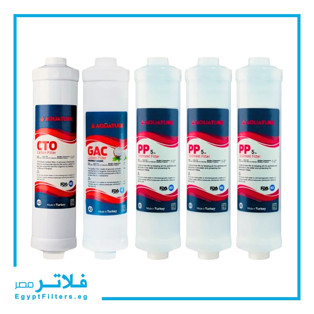 عرض سنوي شمعات فلتر مياه تركي كومباكت عدد 4 شمعة أولي و1 شمعة تانية و1 شمعة ثالثة من اكوا ترك