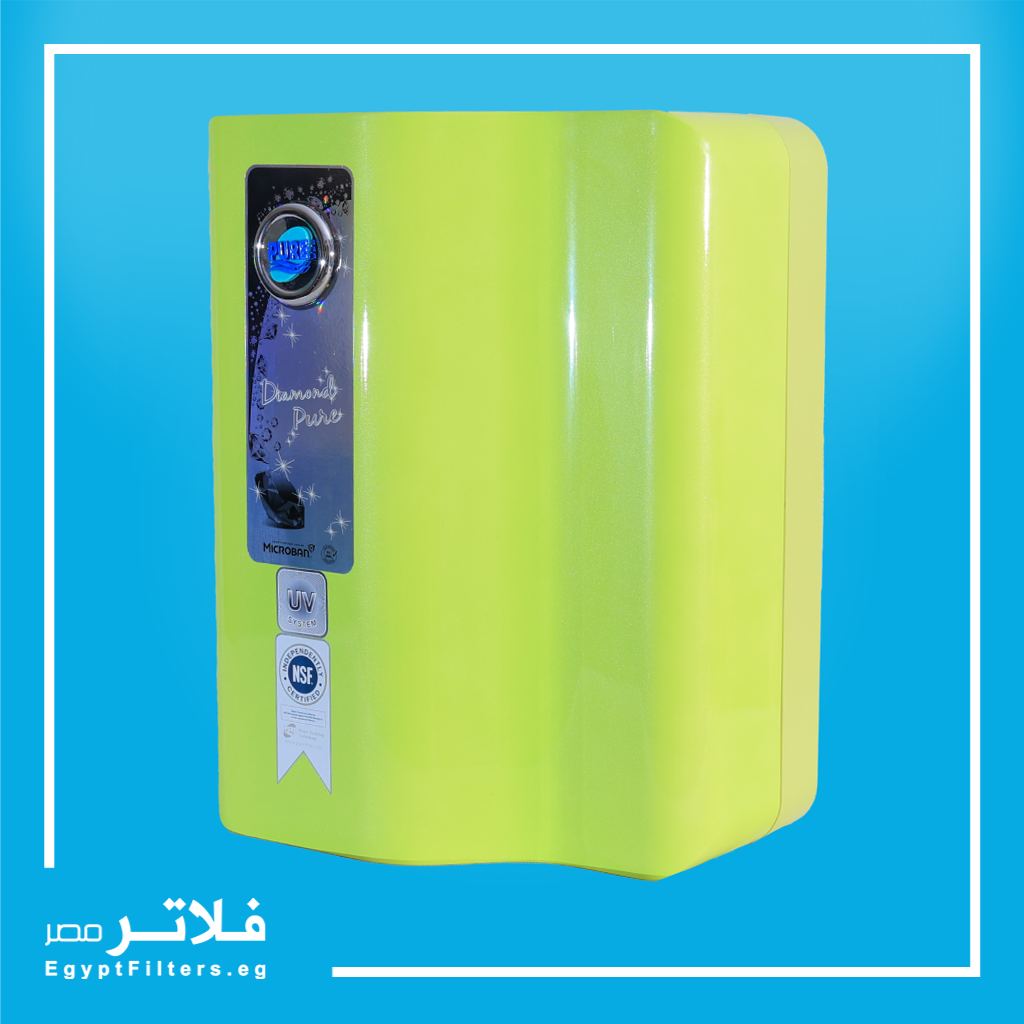 فلتر التعقيم دايموند بيور تنقية فائقة وتعقيم كامل للمياه موديل DM02UV لون اخضر من بيور