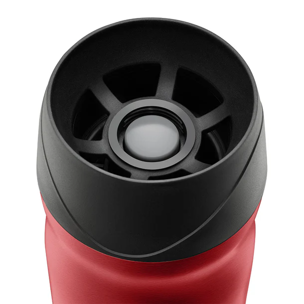 تانك مي مج حراري أستانلس ستيل ٤٥٠ مل - بزر أمان ٣٦٠° - أحمر غامق