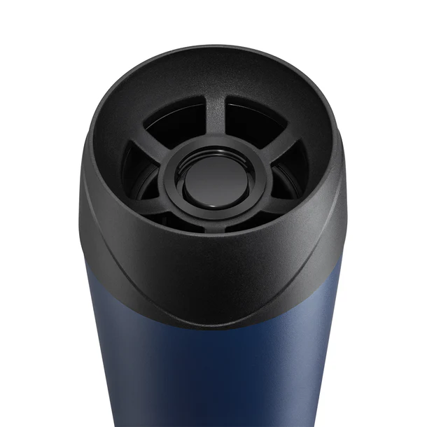 تانك مي مج حراري أستانلس ستيل ٤٥٠ مل - بزر أمان ٣٦٠° - أزرق داكن