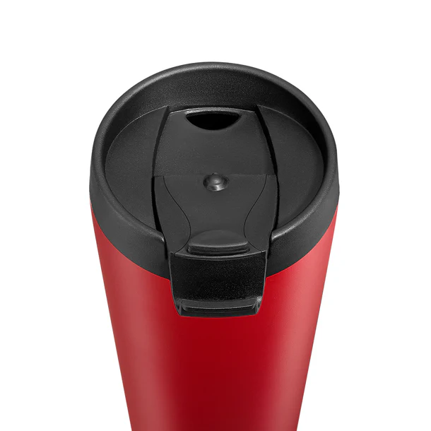 تانك مي مج حراري أستانلس ستيل ٤٥٠ مل - فليب كاب - أحمر غامق