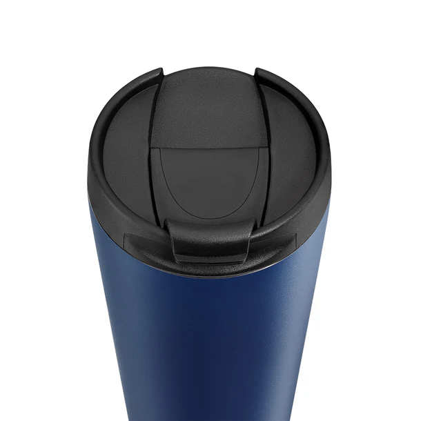 تانك مي مج حراري أستانلس ستيل ٤٥٠ مل - فليب كاب - أزرق داكن