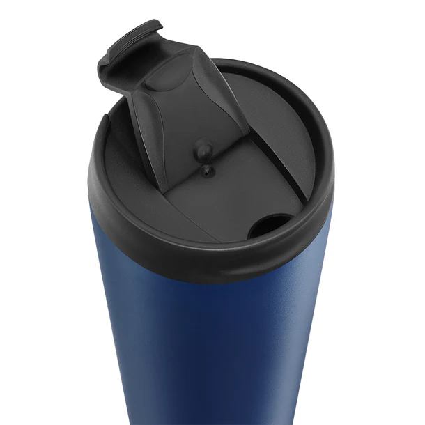 تانك مي مج حراري أستانلس ستيل ٤٥٠ مل - فليب كاب - أزرق داكن