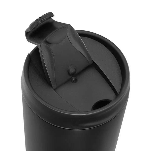 تانك مي مج حراري أستانلس ستيل ٤٥٠ مل - فليب كاب - أسود