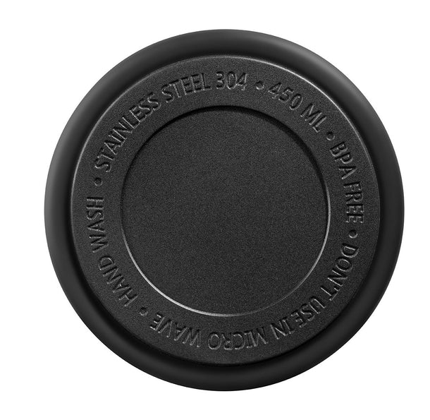 تانك مي مج حراري أستانلس ستيل ٤٥٠ مل - فليب كاب - أسود