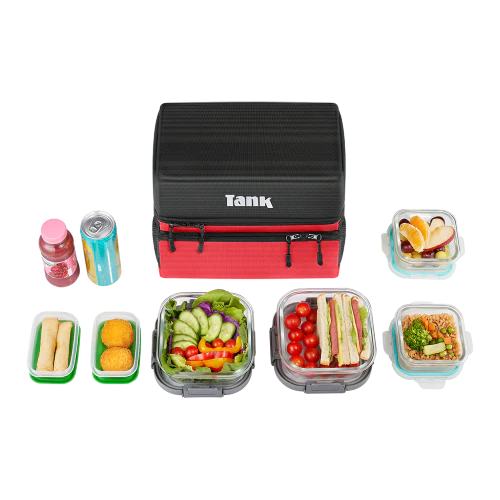 شنطه حرارية معزولة ١٢ لتر - أحمر وأسود