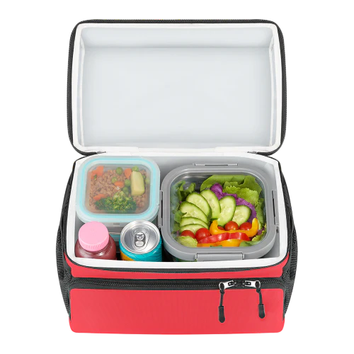 شنطه حرارية معزولة ١٢ لتر - أحمر وأسود