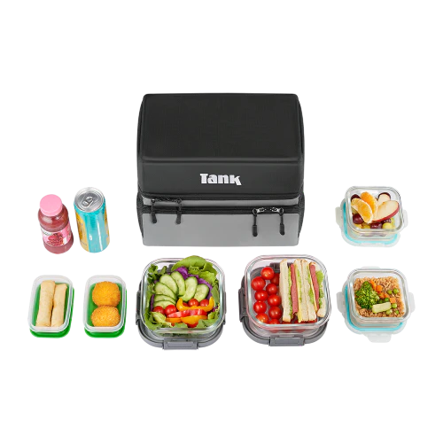 شنطه حرارية معزولة ١٢ لتر - رمادي وأسود