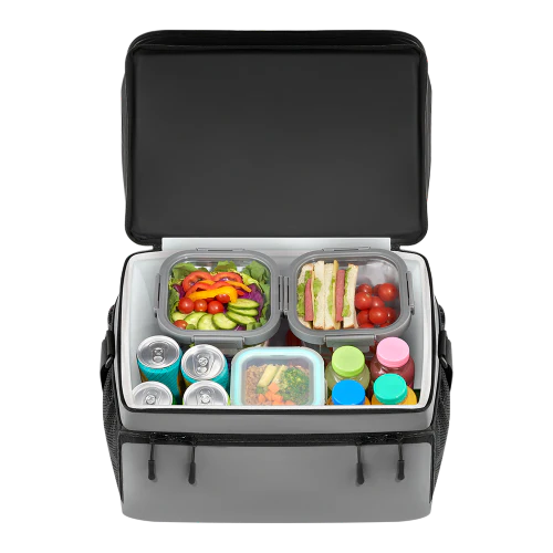 شنطه حرارية معزولة ٣٠ لتر - رمادي وأسود