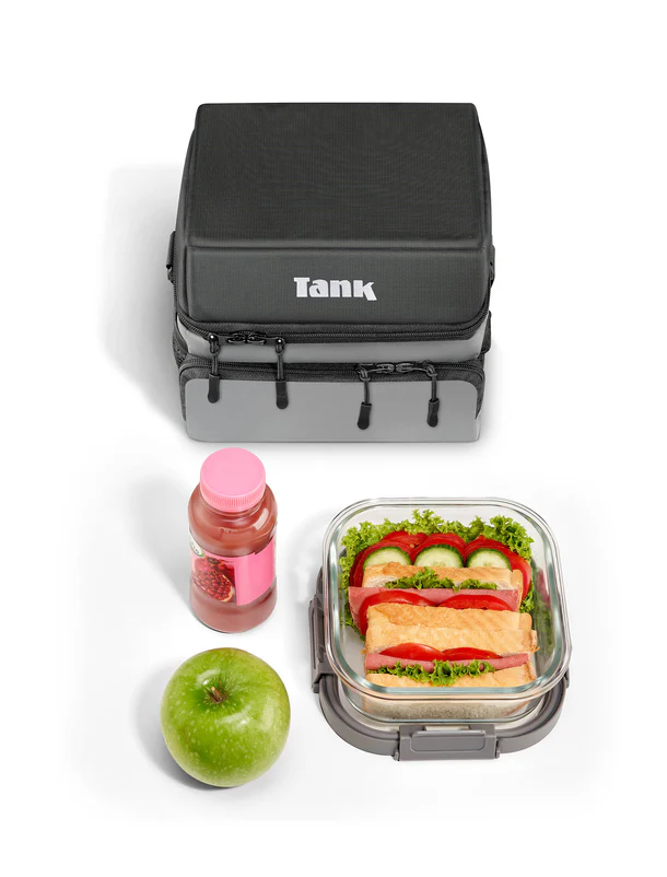 شنطه حرارية معزولة ٦ لتر - رمادي وأسود