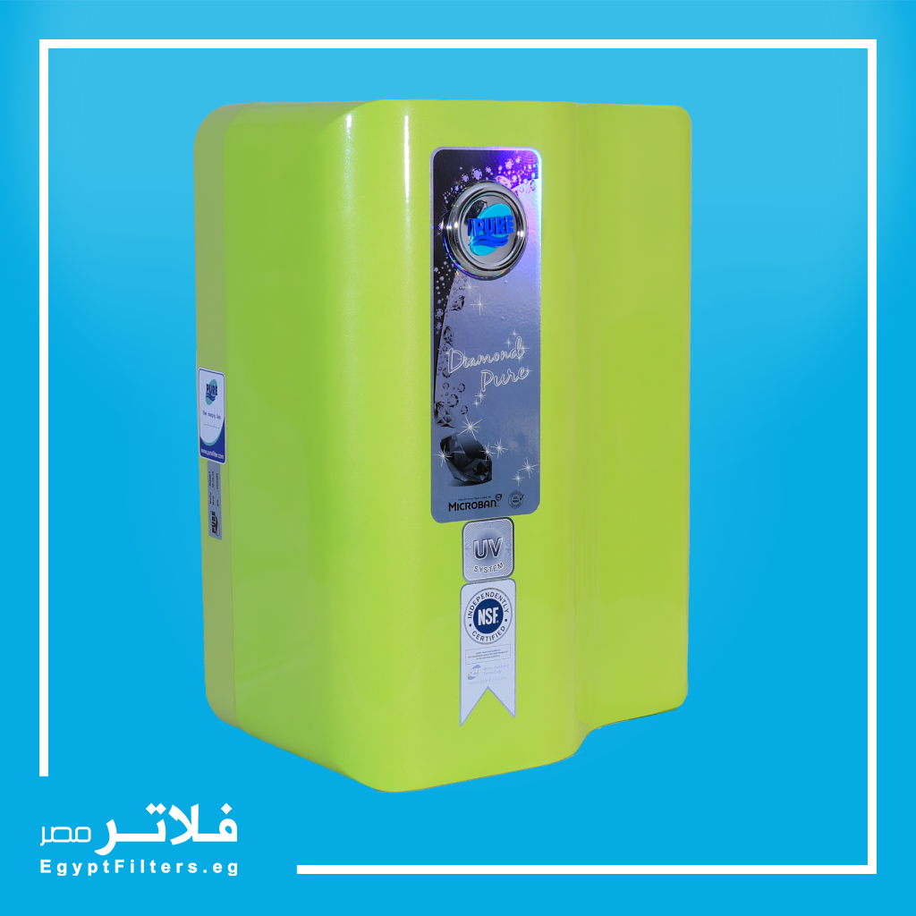 فلتر التعقيم دايموند بيور تنقية فائقة وتعقيم كامل للمياه موديل DM02UV لون اخضر من بيور