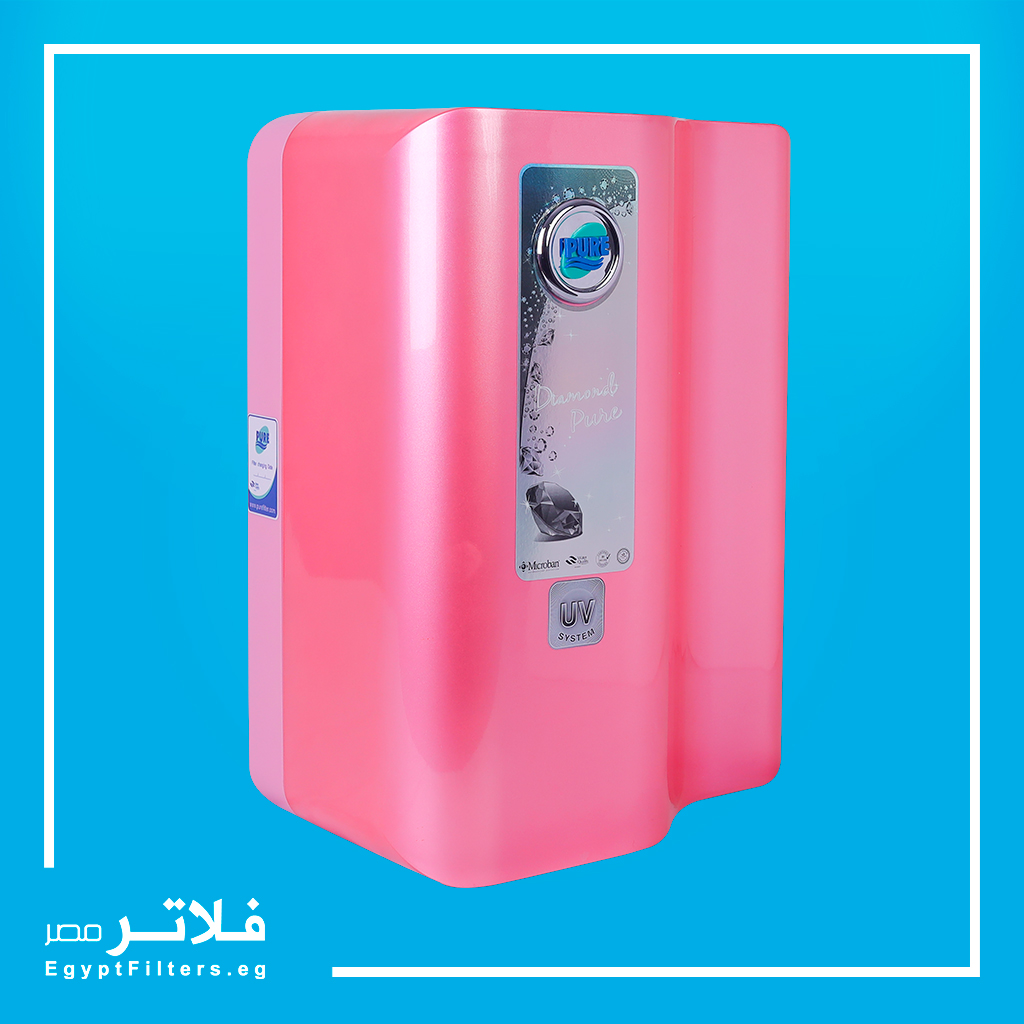 فلتر التعقيم دايموند بيور تنقية فائقة وتعقيم كامل للمياه موديل DM02UV لون بينك من بيور