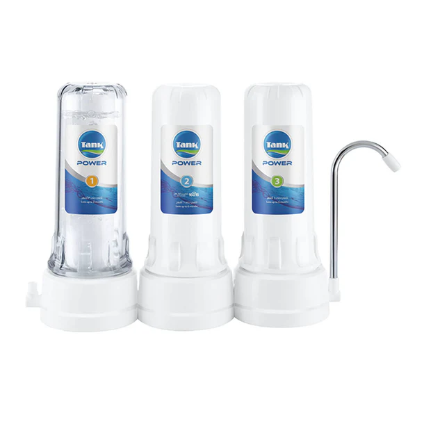 فلتر تانك باور ال٣ مراحل مع شمع يكفى لمدة سنة