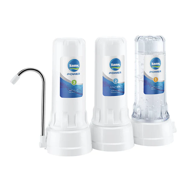 فلتر تانك باور ال٣ مراحل مع شمع يكفى لمدة سنة